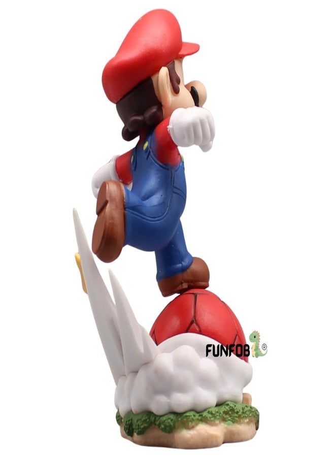 FUNFOB Cartoon Toys Action Figures Height -12CM Mario Action Figure Collectible Gifting PVC Multicolour | Ma-Rio Star Up - Image 5